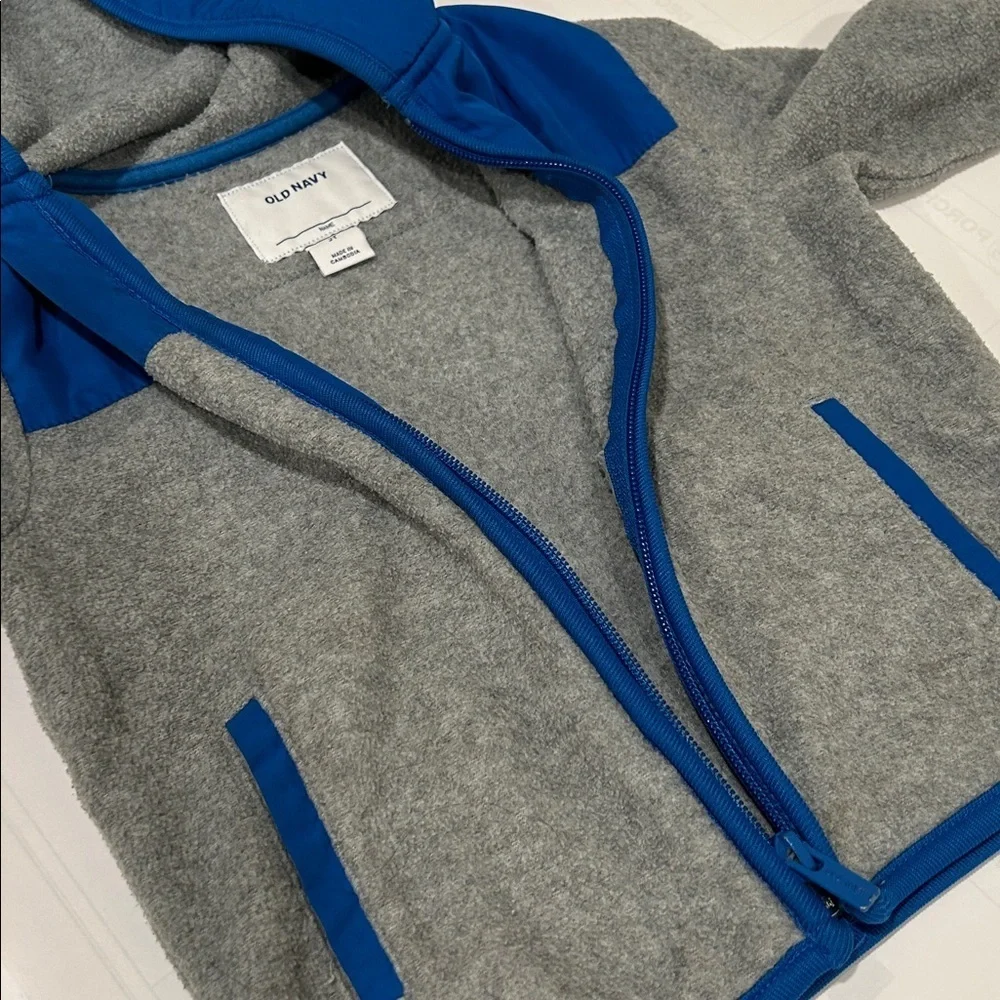 Old Navy Kids Blue and Gray Hoodie